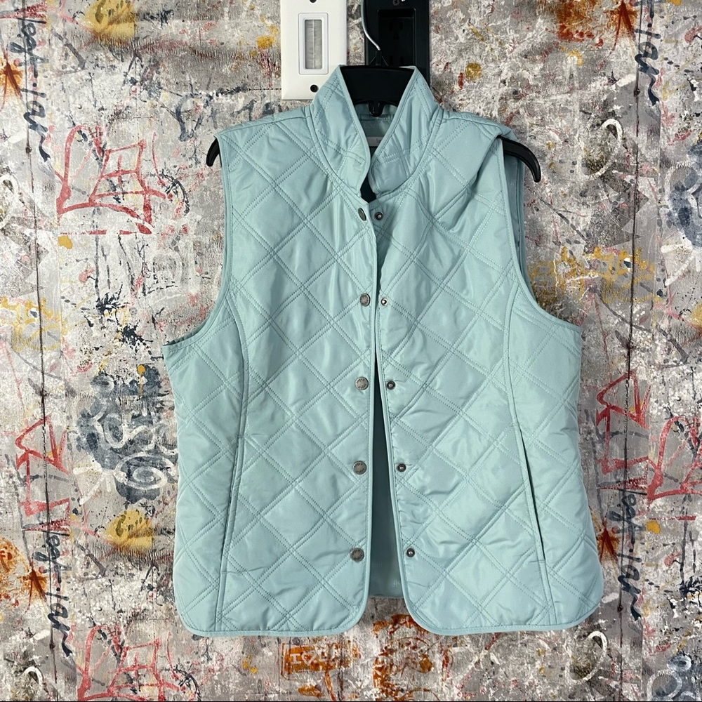 Liz Golf Blue Quilted Vest